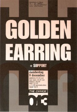 Golden Earring show ticket December 09, 1999 Tilburg - 013